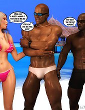 I wish I could suck a huge black cock at 3d interracial comics and make this bastard watch it