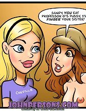 Mad comic porn sluts eat pussies and suck monster cocks