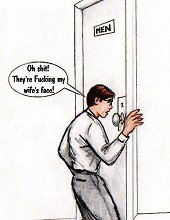 On this toon sex white slut doing triple blowjob