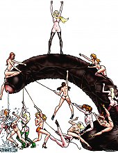 Blacknwhite interracial sketches