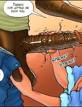 Thanks for letting me suck your black cock