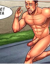 Sex cartoons and comics with bizarre scenes, naked girls and bears